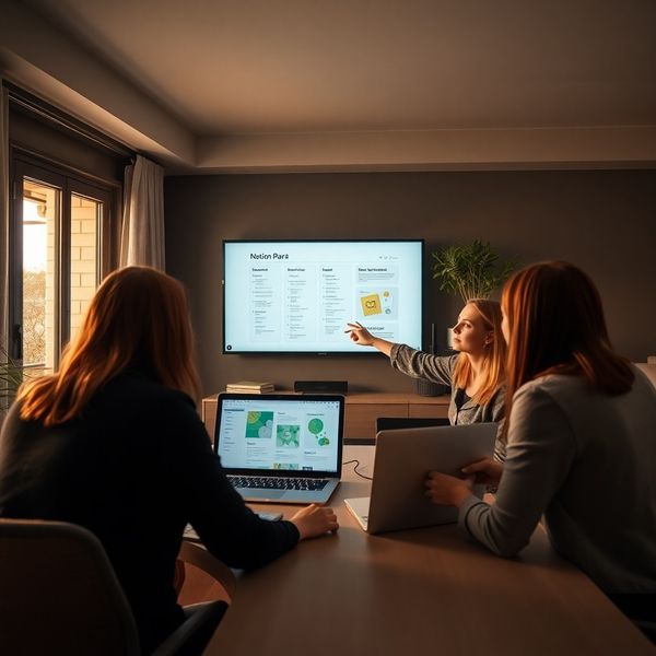 Sesión de formación con un equipo de contenido